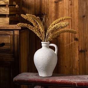 Vase en céramique Wabi-Sabi pour décoration d'hôtel, avec une seule anse, pour <span class=keywords><strong>fleurs</strong></span> <span class=keywords><strong>séchées</strong></span> - Product Image 4