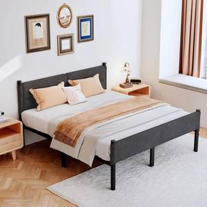 Cadre <span class=keywords><strong>de</strong></span> <span class=keywords><strong>lit</strong></span> réglable en métal, minimaliste, élégant, avec tête <span class=keywords><strong>de</strong></span> <span class=keywords><strong>lit</strong></span> en velours doux, gain <span class=keywords><strong>de</strong></span> place, durable, base <span class=keywords><strong>de</strong></span> matelas, entrepôt - Product Image 5