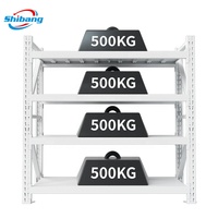 Étagères de stockage de haute qualité 500 kg, rayonnages d'entrepôt en promotion, rayonnages à palettes avec prix d'usine