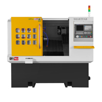 Mini máquina de torneado y fresado Horizontal CNC de alta precisión, herramientas automáticas 4*4 para husillo cónico de eje Y BT40, 2 unidades