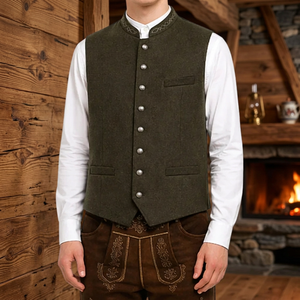 Chaleco Reversible Bávaro de Alta Calidad para Hombre, Otoño-Invierno, Cálido, Informal, Vintage, Transpirable, Disponible para OEM - Product Image 2