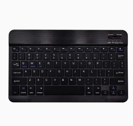 10 Inch OEM Custom Language BT ultra Thin Portable Rechargeable Keyboard and Mouse Combos for Mobile Phone ipad Tablet Laptop