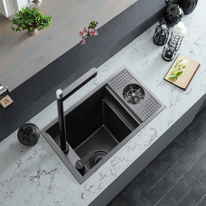 di qualità Premium in acciaio inox 304 lavello da <span class=keywords><strong>cucina</strong></span> singola ciotola rettangolare lavabo con Nano superficie foro singolo - Product Image 1