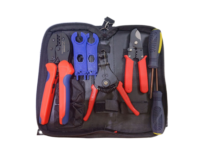 Solar PV Tool Kits Solar Tools Bag  Spanner Stripper Crimping Solar Panel Mounting Tool