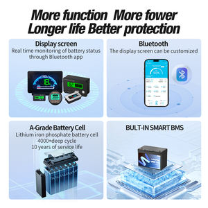 2025新着<span class=keywords><strong>24V</strong></span> 300Ah LiFePO4バッテリーパック200A BMS 25.6V 300ahリチウムイオンソーラーエネルギーバッテリーRVマリン - Product Image 2