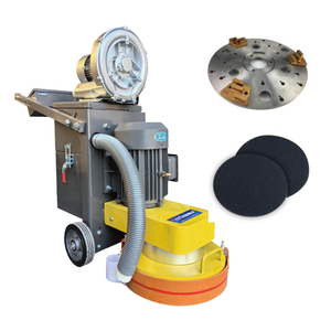 Meuleuse de sol époxy Meuleuse de sol en <span class=keywords><strong>béton</strong></span> à trois têtes Meuleuse de sol en <span class=keywords><strong>béton</strong></span> <span class=keywords><strong>Ponceuse</strong></span> avec aspirateur - Product Image 2
