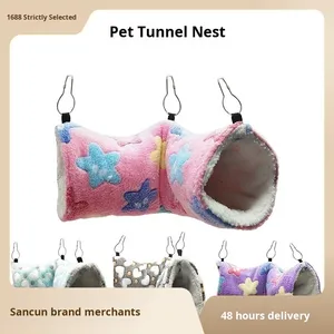 Siêu mềm sang trọng Đường hầm tổ cho chuột đồng đường tàu lượn chồn guinea lợn; vật nuôi nhỏ võng ấm áp đoạn - Product Image 2