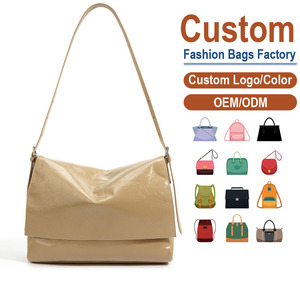 Bolso de Hombro de Cuero Genuino de Primera Calidad con Solapa Arrugada y Textura Patentada Agrietada, Regalo Perfecto para Cumpleaños, Directo de Fábrica - Product Image 1