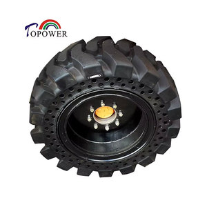 Pneus pleins en caoutchouc de qualité supérieure pour nacelles élévatrices et mini-chargeuses compactes, 36x14-20, sans chambre à air - Product Image 4