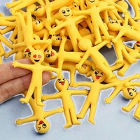 Figurines TPR Emojis à tirer, jouets sensoriels en gel, lot de jouets anti-stress pour enfants et adultes, idéal pour l'autisme, cadeaux de fête
