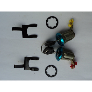 Aowei Car <b>Lock</b> Cylinders 2 <b>Keys</b> Black Cylindrical <b>Lock</b> For Various Models - Product Image 1