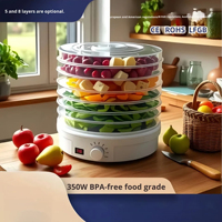 Groothandel Dehydrator Machine Voor Voedsel Elektrische Voedsel Dehydrator Fruit Droger Groente Uitdroging Machine