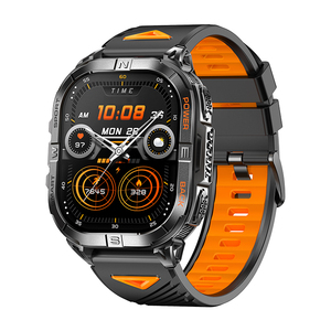 Smartwatch K72 con GPS, Torcia, Schermo AMOLED da <span class=keywords><strong>2</strong></span>,13", Impermeabile 3ATM, Monitoraggio Frequenza Cardiaca e Sonno, Tracker Fitness per Sport all'Aperto - Product Image 1