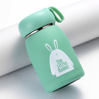 Mini bouteille isotherme mignonne de 320 ml, tasse thermique portable en acier inoxydable, gourde isotherme sous vide pour filles et enfants