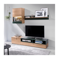 Prima Meuble TV de luxe moderne à deux niveaux Table basse minimaliste et meuble TV pour le salon