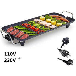 Không dính lớn Điện Teppanyaki BBQ nướng vỉ nướng tấm nóng bít tết nấu ăn đá - Product Image 3
