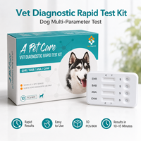 Quick Canine Virus Veterinary Rapid test Strip Kit Ehrlichia/Babesia Gibsoni/Anaplasma/Heartworm Combo Test EHR/BAB/ANA/CHW