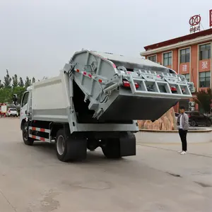 中国東風フリカF7圧縮ごみ収集車大型ごみ移送車両
