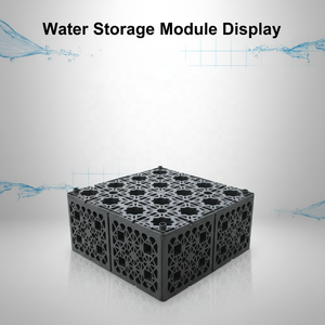 Système de réservoirs modulaires de 40 tonnes installé sous les parkings, les routes, les aires de jeux et les hôpitaux avec géotextile non tissé en PP pour stocker l'eau de pluie - Product Image 3