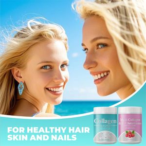 Polvere Multi Collagene Gluta Glow a Marchio Privato con L-glutatione, Vitamina C e Biotina, Rinforza Unghie e Capelli - Product Image 3