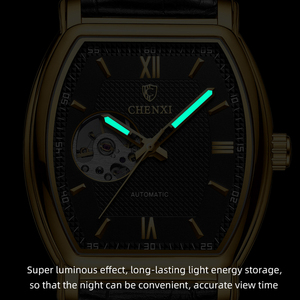 Reloj mecánico OEM para <span class=keywords><strong>hombre</strong></span>, esfera en forma <span class=keywords><strong>de</strong></span> barril, luminoso, <span class=keywords><strong>de</strong></span> lujo, automático, resistente al agua, <span class=keywords><strong>de</strong></span> negocios, <span class=keywords><strong>de</strong></span> cuero - Product Image 4