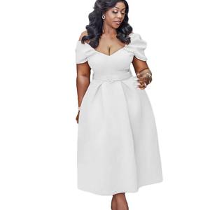 <span class=keywords><strong>Robe</strong></span> de <span class=keywords><strong>Cocktail</strong></span> <span class=keywords><strong>taille</strong></span> haute, tenue de soirée élégante pour dames, style européen et américain, printemps été - Product Image 2