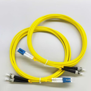 Cable de Fibra Óptica LC UPC a ST UPC, Cable de Conexión Dúplex Monomodo, Cable de Fibra Óptica LSZH - Product Image 3