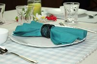 Serviettes en tissu de coton et lin 16x16 pouces, absorbantes et lavables, pour cadeaux, fête des mères, hôtels, fêtes à la ferme - Vente en gros