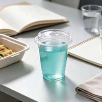 Fournisseur chinois de gobelets froids biodégradables en PLA, gobelets jetables personnalisés écologiques pour café, smoothies, boissons froides