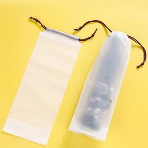 定制半透明拉绳透明耐用防水折叠伞收纳折叠伞套袋