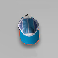 Casquettes de camping-car multicolores personnalisées de haute qualité logo brodé en 3D 5 panneaux casquettes de baseball à bord plat respirant sport Nylon Snapback