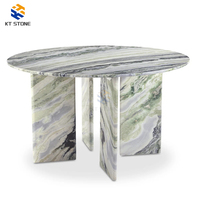 Table à manger minimaliste en marbre, plateau en pierre naturelle, pieds en acier inoxydable, nouvelle arrivée 2026, mobilier moderne pour la maison et les restaurants