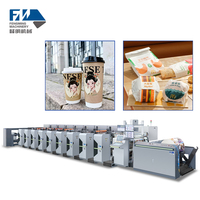 Nouvelle conception de machine d'impression flexographique automatique 4 couleurs pour papier et plastique, type manchon en rouleau