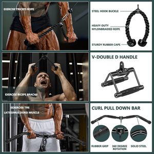 Essential Cable Machine Accessories for Home Gym <strong>LAT</strong> <strong>Pulldown</strong> Tricep Pull Dip Stand <strong>Attachments</strong> - Product Image 5