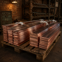 Barres/Plaques carrées plates en cuivre pur non allié Hong Ye C11000 99,99 %, 1 kg, 10 mm, norme ASTM, services de soudage et de découpe