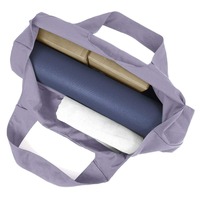 Sac de sport en toile extra large, sac de transport pour tapis de yoga, bandoulière avec poche pour ranger les vêtements de sport et les accessoires d'entraînement