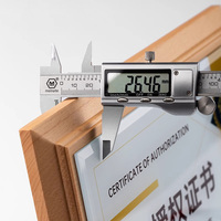 Plaque de certification en bois personnalisée avec cristal, plaque de récompense en bois MH-LJ0504