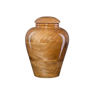 Urne de crémation adulte en bois humain fait à la main pour les cendres humaines/urne adulte pour les cendres urnes de crémation adultes en bois de manguier poli brillant - Product Image 6