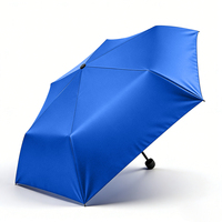 Parapluie manuel pliant en trois sections, 8 baleines, résistant au vent, en tissu 190T, au design classique, idéal pour les cadeaux d'affaires et les voyages