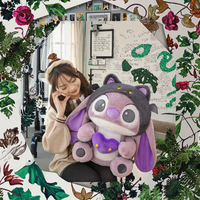 Vente en gros d'usine, peluches mignonnes d'anime Demon Stitch, peluches Stitch violettes personnalisables, peluches super douces en maille pour enfants