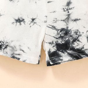 Conjunto de 2 Piezas de Ropa de Verano para Bebé Niño 2022, Pantalones Cortos y Camiseta de Manga Corta con Estampado Tie Dye - Product Image 6