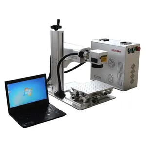 Smart fiber laser marking machine for metal/plastic/tag/key chains/pen