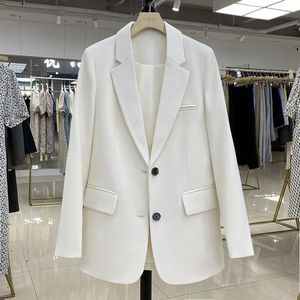 Blazer Negro de Manga Larga para Mujer, Primavera 2026, Estilo Casual Coreano, Holgado, para Oficina, con Detalle de Parches <span class=keywords><strong>y</strong></span> Bolsillos - Product Image 3