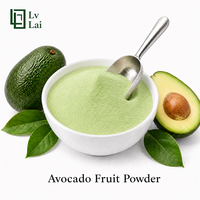 Wateroplosbaar Avocado-extract Avocado Poeder 100% Natuurlijk Voedsel 25 Kilogram in Bulkverpakking voor IJs, Dranken