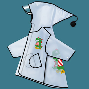 Impermeabile Universale per Bambini in EVA, Design a Cartoni Animati con Dinosauri, Impermeabile a Quadretti per Ragazzi e Ragazze - Product Image 4