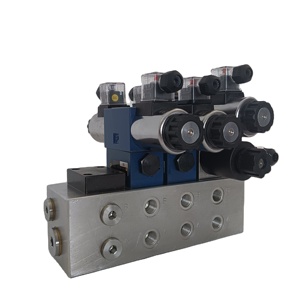 Bloc de distribution hydraulique DN10 neuf avec soupape de décharge et solénoïde hydraulique - Product Image 3