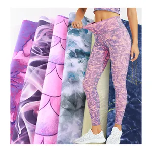 Wingtex China Supplier 220 gsm 75%Nylon 25% Spandex custom printing Sportswear Yoga wear Leggings Fabric