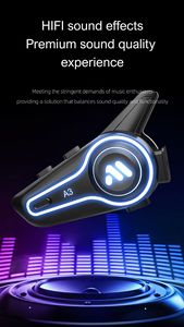 Nuevo Auricular Bluetooth para Casco 2026, Intercomunicador Universal para Casco Integral y Abierto, Hi-Fi, Bajos Potentes, Impermeable, Larga Duración, A3 - Product Image 6