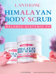 Exfoliante de sal del Himalaya, limpieza suave, hidratante, suave y elástico, exfoliante para baño dos en uno - Product Image 5