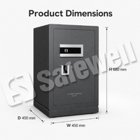 Caja Fuerte de Acero de Alta Resistencia Safewell con Estructura Integrada para Guardar Documentos Confidenciales, Dinero en Efectivo y Joyas, Ideal para Suministros a Granel